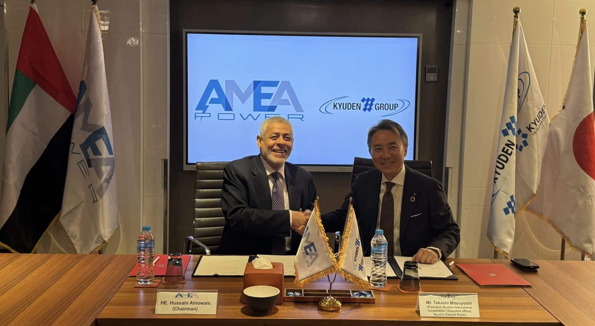AMEA Power and Kyuden International Join Forces for Clean Energy and Green Hydrogen Development