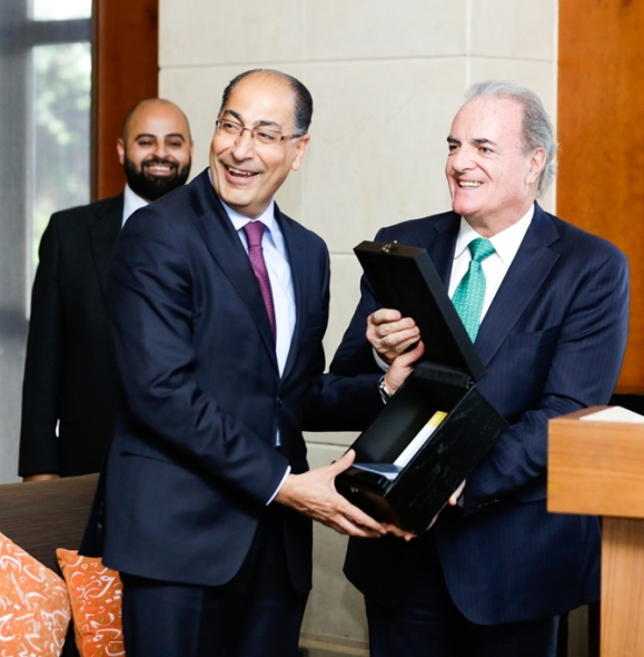 Dr. Ibrahim Saif and Roberto de Diego Arozamena, CEO, Abdul Latif Jameel Energy Dr. Ibrahim Saif and Roberto de Diego Arozamena, CEO, Abdul Latif Jameel Energy