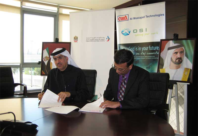 FEWA officials signing the contract. FEWA officials signing the contract.
