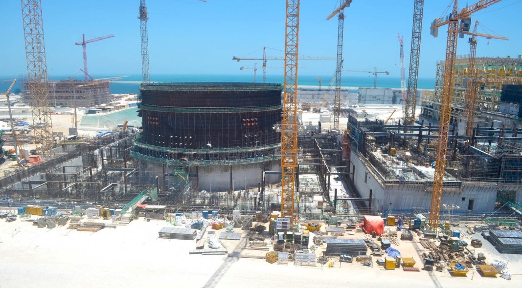 Construction site of the Barakah plant. Construction site of the Barakah plant.