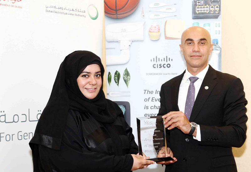 Moza Al Akraf, DEWA and Rabih Dabboussi, Cisco Moza Al Akraf, DEWA and Rabih Dabboussi, Cisco