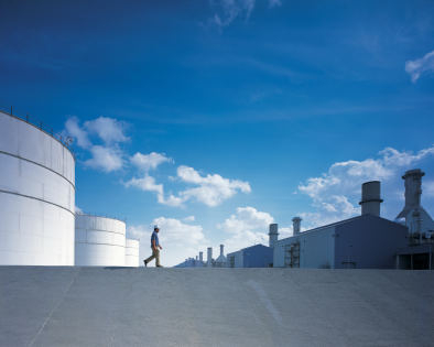A view of DUBAL's aluminium production plant. A view of DUBAL's aluminium production plant.