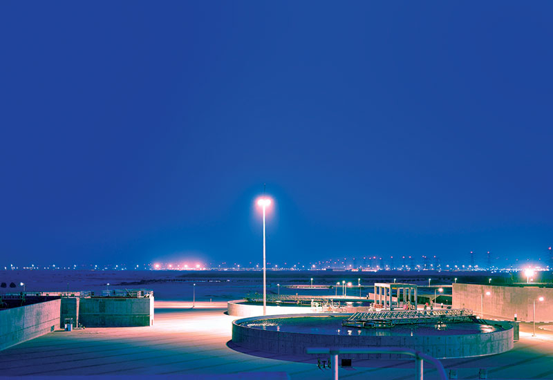 The Doha West wastewater plant in Qatar The Doha West wastewater plant in Qatar