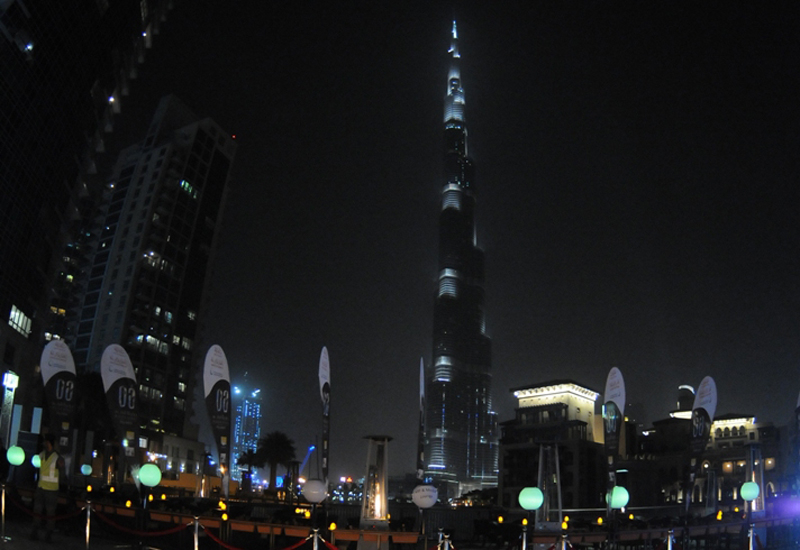 The Burj Khalifa stands dark as Dubai participates in Earth Hour. The Burj Khalifa stands dark as Dubai participates in Earth Hour.