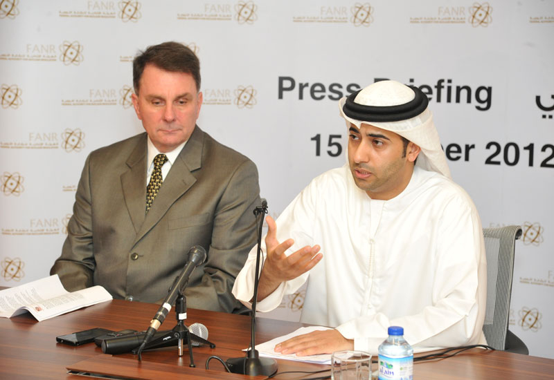 H.E. Hamad Al Kaabi explains the new Nuclear Liability Law at FANR HQ. H.E. Hamad Al Kaabi explains the new Nuclear Liability Law at FANR HQ.