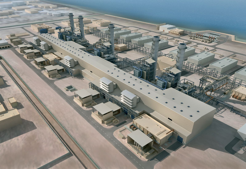 A 3D Model of the Fujairah II power and desalination plant . A 3D Model of the Fujairah II power and desalination plant .