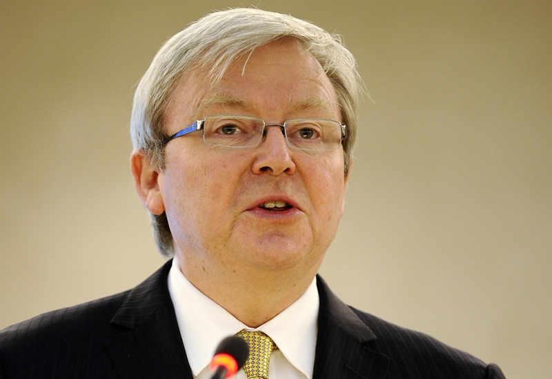 Kevin Rudd, Australia's foreign minister, has annouced an agreement with the UAE over supply of uranium. (Getty Images) Kevin Rudd, Australia's foreign minister, has annouced an agreement with the UAE over supply of uranium. (Getty Images)