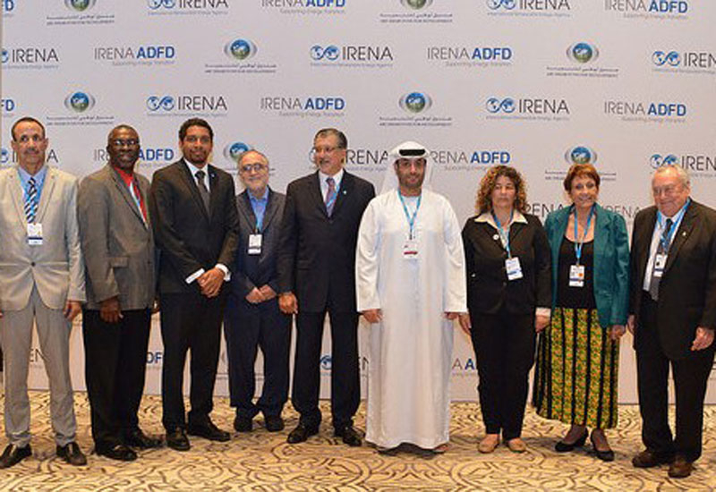 Representatives from IRENA, ADFD, the UAE Ministry of Foreign Affairs and the five countries awarded funding. Representatives from IRENA, ADFD, the UAE Ministry of Foreign Affairs and the five countries awarded funding.