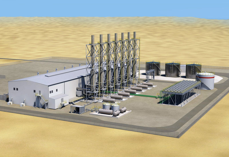 A 3D image of the Masirah power plant A 3D image of the Masirah power plant