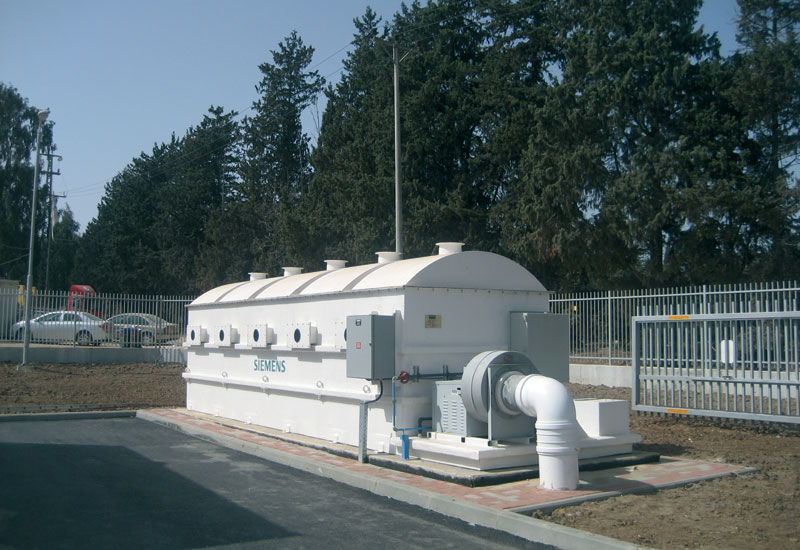 A Siemens ZABOCS biofilter, designed to promote the growth of sulfur-oxidising bacteria A Siemens ZABOCS biofilter, designed to promote the growth of sulfur-oxidising bacteria