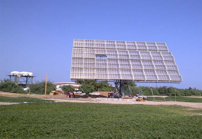 The plant will meet the needs of 100,000 people living in the town of Al-Khafji The plant will meet the needs of 100,000 people living in the town of Al-Khafji