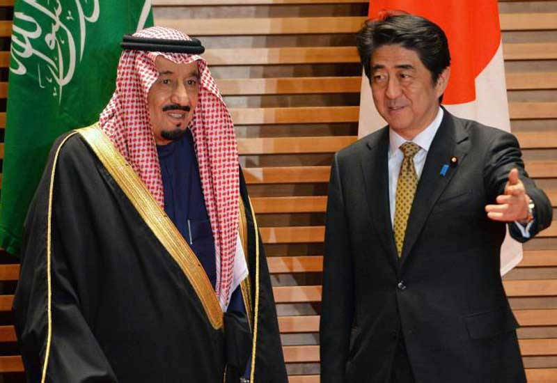Crown Prince of Saudi Arabia Salman bin Abdulaziz (left) and Prime Minister of Japan Shinzo Abe Crown Prince of Saudi Arabia Salman bin Abdulaziz (left) and Prime Minister of Japan Shinzo Abe