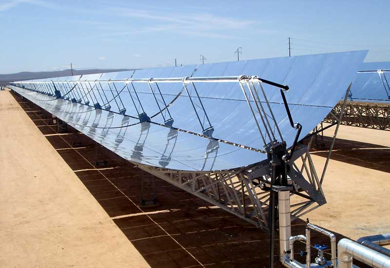 A parabolic trough CSP plant A parabolic trough CSP plant