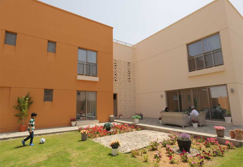 A villa built to comply with Abu Dhabi's Estidama rating. A villa built to comply with Abu Dhabi's Estidama rating.