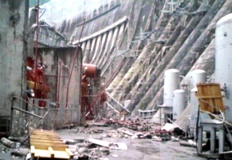 A screen grab from Russia's NTV channel gives an impression of the damage at the plant. Courtesy of AFP/Getty. A screen grab from Russia's NTV channel gives an impression of the damage at the plant. Courtesy of AFP/Getty.