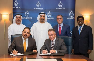 Nakheel officials at the signing ceremony Nakheel officials at the signing ceremony