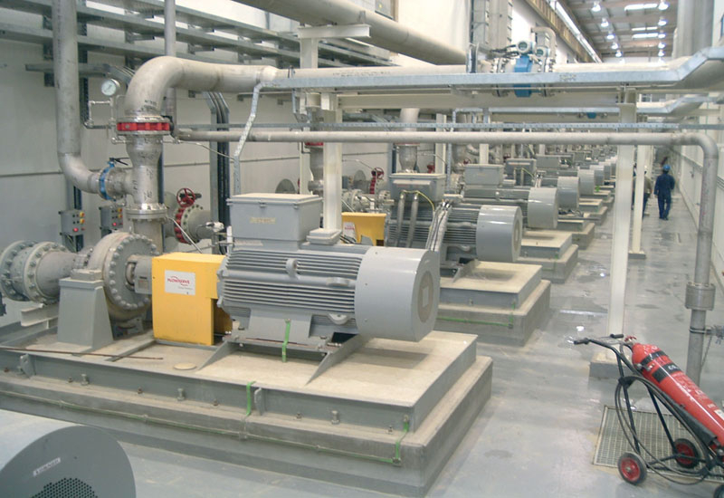 Pumps with Emerson Leroy-Sumer motors in the Sulaibiya water treatment plant in Kuwait. Pumps with Emerson Leroy-Sumer motors in the Sulaibiya water treatment plant in Kuwait.