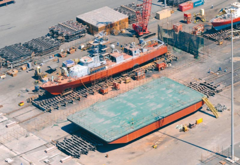 The ASRY shipyard in Bahrain The ASRY shipyard in Bahrain