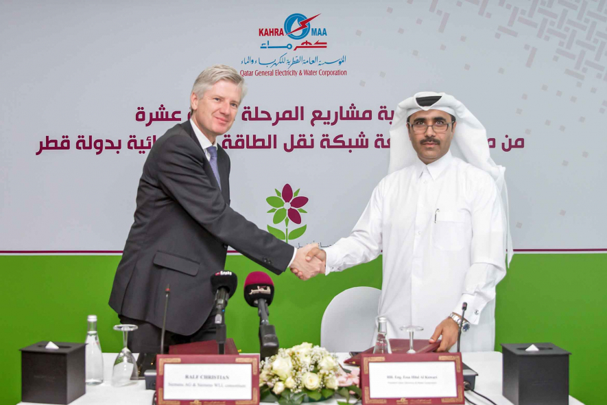 Deal between Siemens and Kahramaa will boost electric power supply in Qatar Deal between Siemens and Kahramaa will boost electric power supply in Qatar