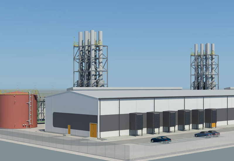 Preview image of the Sei Gelam Jambi gas-fuelled plant in Sumatra. Preview image of the Sei Gelam Jambi gas-fuelled plant in Sumatra.
