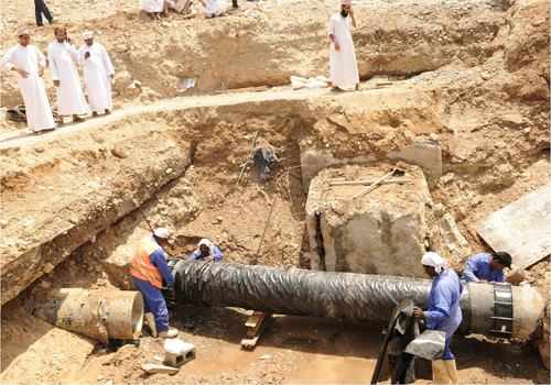 Muscat, Pipeline, WATER PIPE, Water pipeline, News Muscat, Pipeline, WATER PIPE, Water pipeline, News