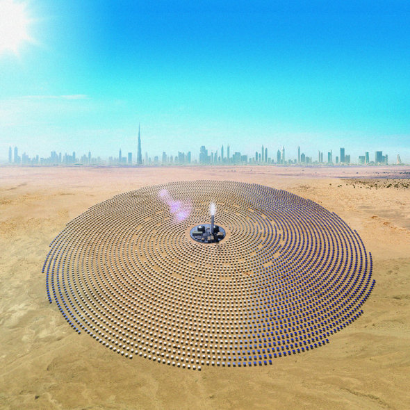 The Concentrated Solar Power (CSP) park is being built in Dubai. It is the fourth phase of the Mohammed Bin Rashid Al Maktoum solar park with a capacity of 700MW The Concentrated Solar Power (CSP) park is being built in Dubai. It is the fourth phase of the Mohammed Bin Rashid Al Maktoum solar park with a capacity of 700MW