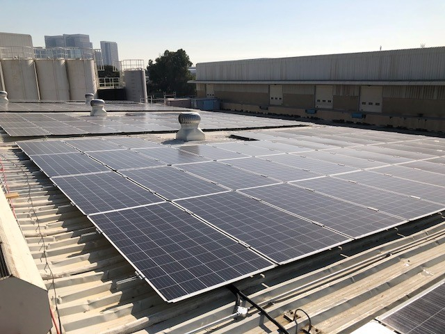 DLPP consumes 156,700 kwh/year of electricity, which will now be fully produced on-site through the solar panels DLPP consumes 156,700 kwh/year of electricity, which will now be fully produced on-site through the solar panels