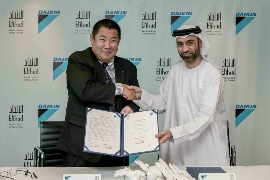 Daikin, Etihad Esco, Ali Jassim, Yuji Miyata, Energy efficiency Daikin, Etihad Esco, Ali Jassim, Yuji Miyata, Energy efficiency