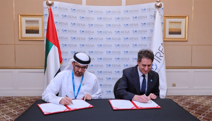 The Memorandum of Understanding (MoU) was signed by His Excellency Hussain Ibrahim Al Hammadi, the U.A.E. Minister of Education and Mr. Francesco La Camera, Director-General of IRENA at the 17th IRENA Council in Abu Dhabi The Memorandum of Understanding (MoU) was signed by His Excellency Hussain Ibrahim Al Hammadi, the U.A.E. Minister of Education and Mr. Francesco La Camera, Director-General of IRENA at the 17th IRENA Council in Abu Dhabi