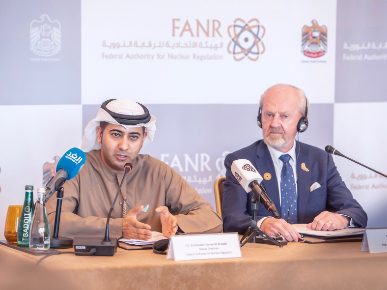 Left-to-right: Ambassador-Hamad-Al-Kaabi, FANR-DG-Christer-Viktorsson Left-to-right: Ambassador-Hamad-Al-Kaabi, FANR-DG-Christer-Viktorsson