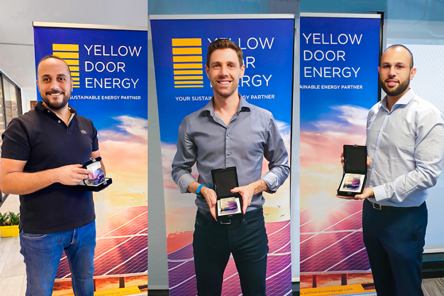 The first employees at Yellow Door Energy mark their 5-year anniversary The first employees at Yellow Door Energy mark their 5-year anniversary