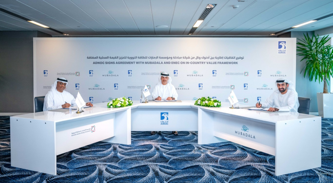 Adnoc Partners With Mubadala Enec To Drive In Country Value For Uae News Utilities Middle East